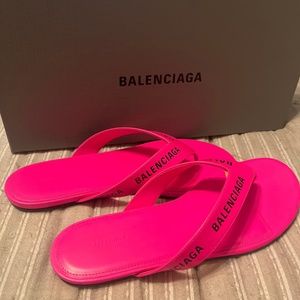 Balenciaga Neon Pink Sandals